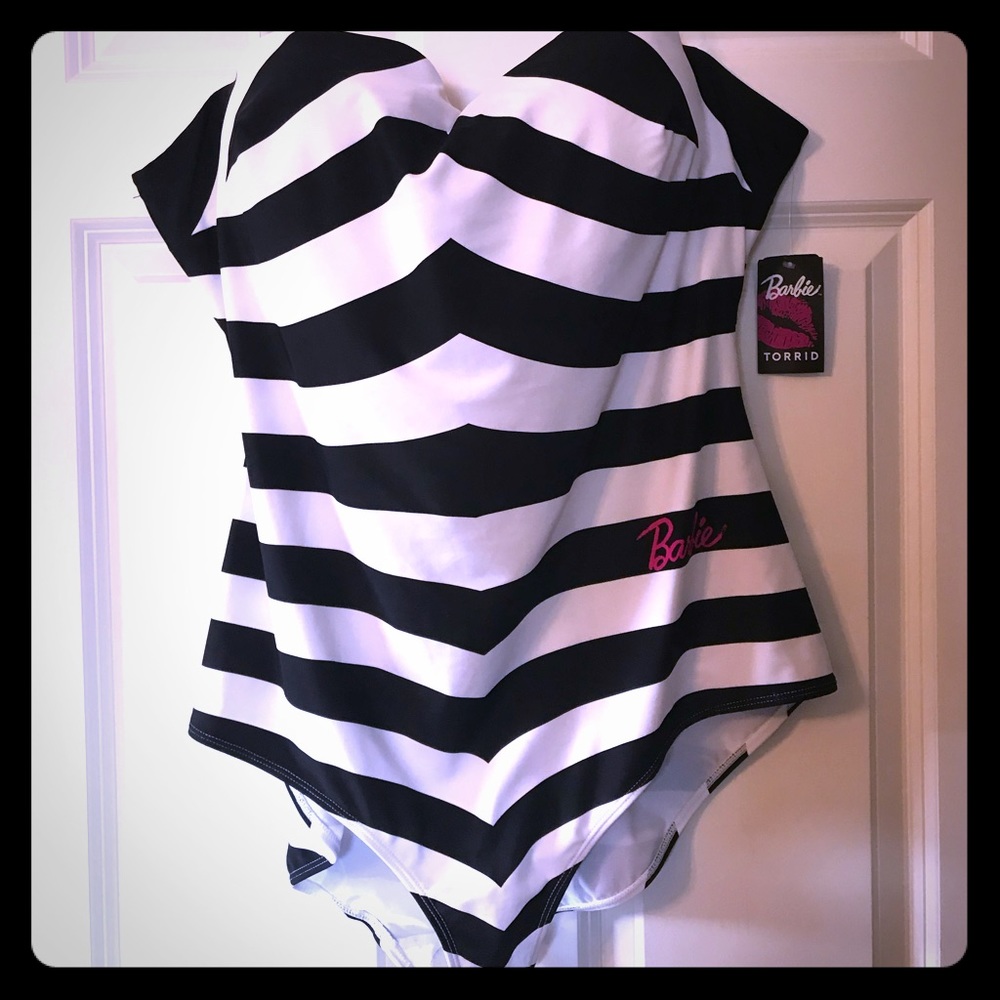 TORRID 3 Vintage Style Barbie Swimsuit NWT